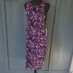 WAYF marbled Pink And Black Dress.